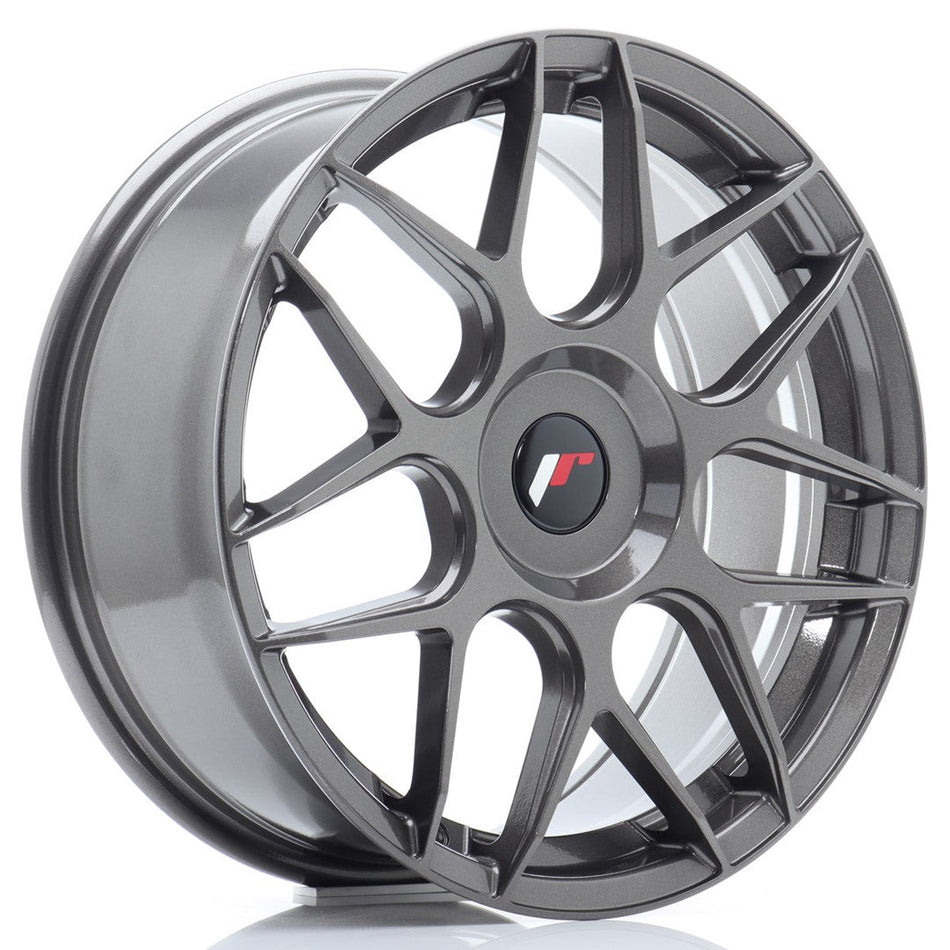 JR Wheels JR18 17x7 ET20-40 5H BLANK Hyper Gray
