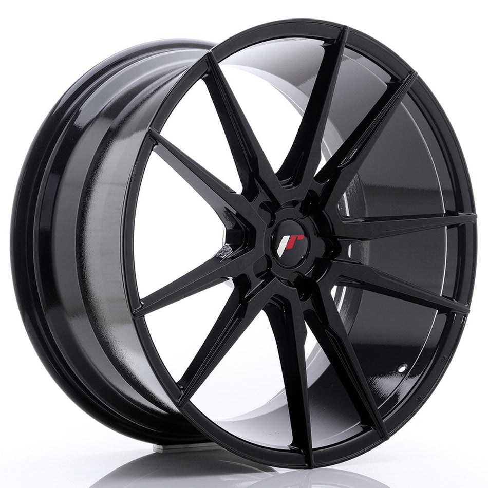 JR Wheels JR21 18x8.5 ET20-45 5H BLANK Glossy Black