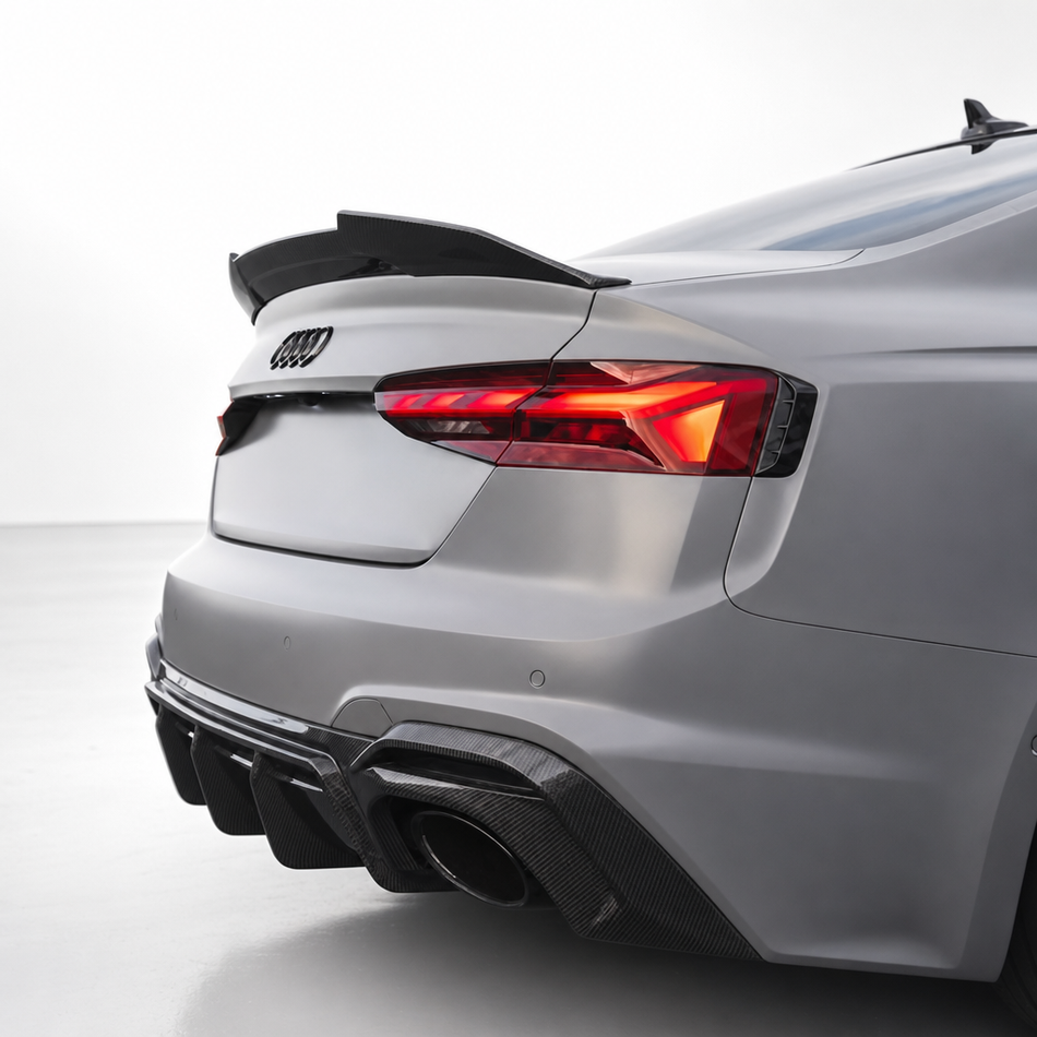 Audi A5 S5 RS5 B9 and B9.5 Carbon Fibre Rear Boot Spoiler Lip