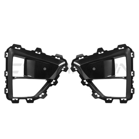 BMW X5M LCI 2023+ CARBON FIBRE FRONT BUMPER TRIM-Accessories-CT CARBON-CT Carbon - High-quality carbon fiber and gloss black aerodynamic parts for premium sports and luxury vehicles.