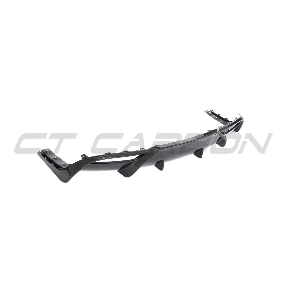 TESLA MODEL 3 2023+ CARBON FIBRE DIFFUSER - V1-Diffuser-CT CARBON-CT Carbon - High-quality carbon fiber and gloss black aerodynamic parts for premium sports and luxury vehicles.