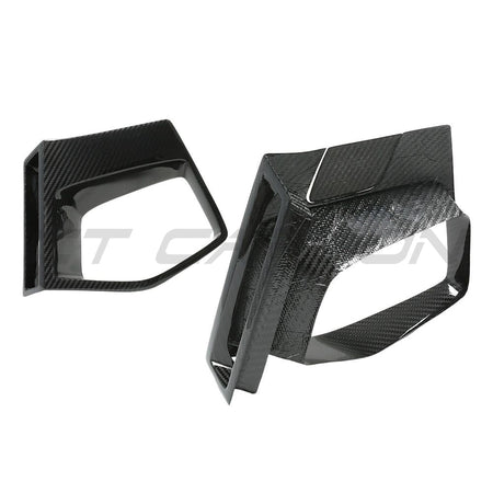 BMW X3M/X4M F97/F98 LCI 2022+ CARBON FIBRE FRONT BUMPER MIDDLE TRIM-Accessories-CT CARBON-CT Carbon - High-quality carbon fiber and gloss black aerodynamic parts for premium sports and luxury vehicles.