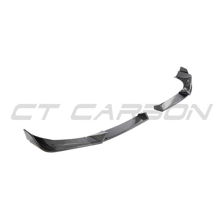 BMW X3M/X4M F97/F98 LCI 2022+ CARBON FIBRE SPLITTER-Splitter-CT CARBON-CT Carbon - High-quality carbon fiber and gloss black aerodynamic parts for premium sports and luxury vehicles.