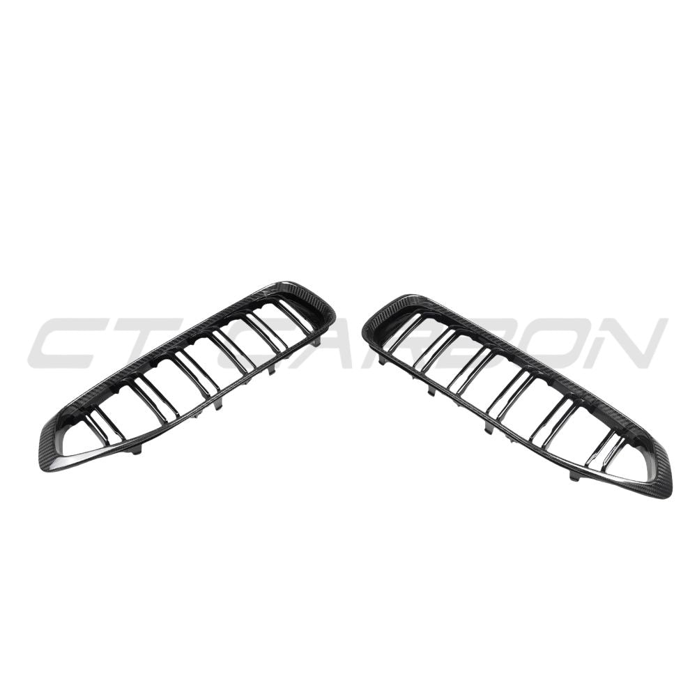 BMW Z4 G29 PRE-LCI DOUBLE SLAT CARBON FIBRE FRONT GRILLE-Grille-CT CARBON-CT Carbon - High-quality carbon fiber and gloss black aerodynamic parts for premium sports and luxury vehicles.