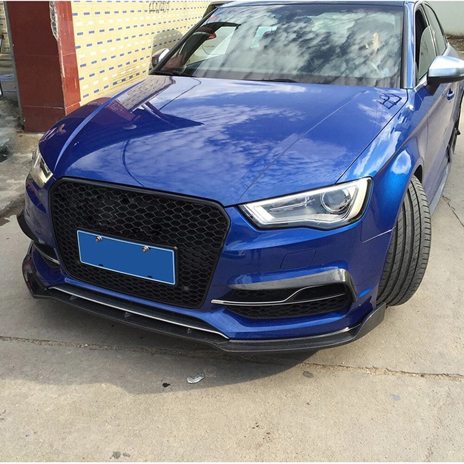 Audi A3 S-Line/S3 8V Hatchback Carbon Fiber Front Splitter Lip V1