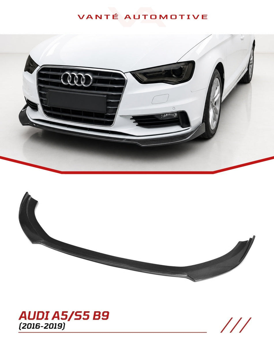 Audi A3 Sedan 8V Carbon Fiber Front Splitter Lip