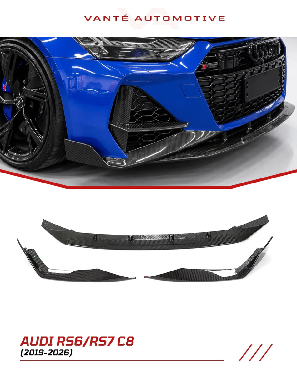 Audi RS6/RS7 C8 Carbon Fiber Front Splitter Lip
