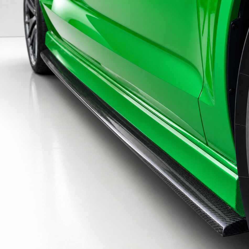 Audi A3/S3/RS3 8V.5 Sedan Carbon Fiber Side Skirts V2