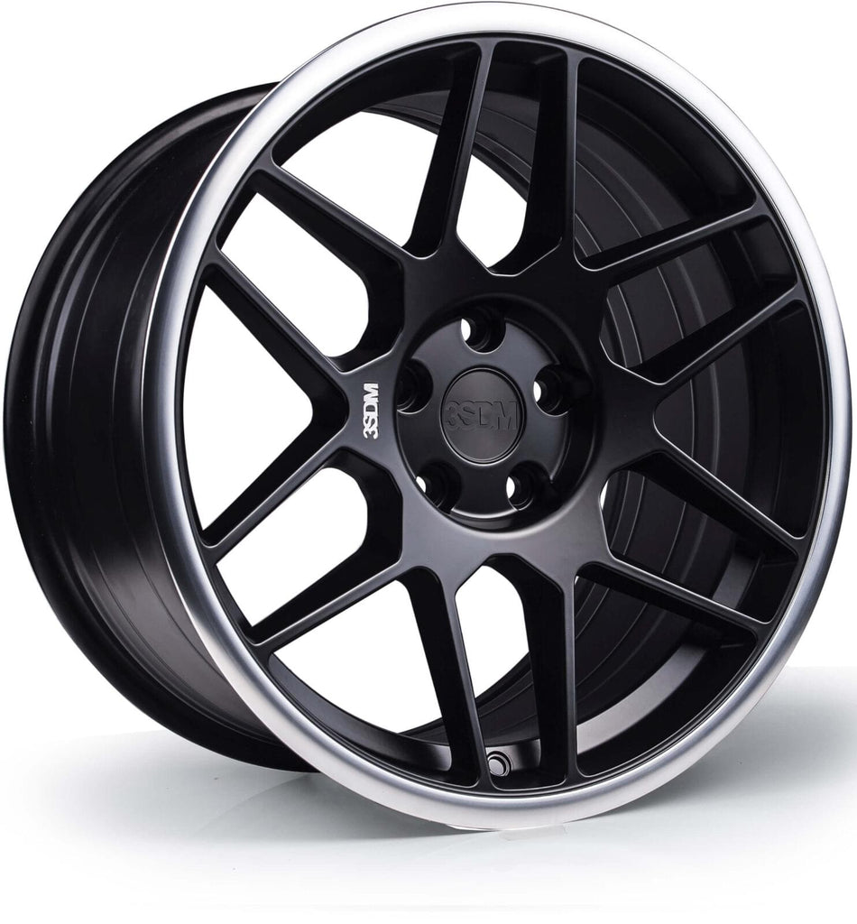 3SDM 0.09 18x8.5 ET42 5x114.3 Matt Black Mirror Lip
