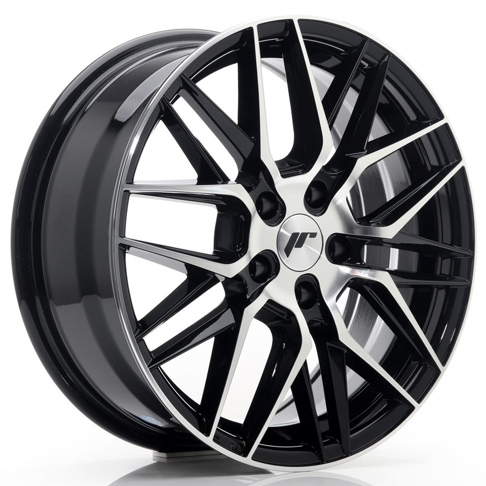 JR Wheels JR28 17x7 ET40 5x114,3 Gloss Black Machined Face