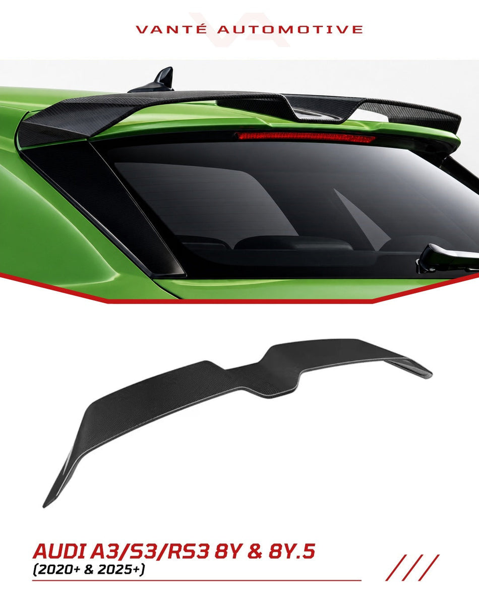 Audi A3/S3/RS3 8Y Carbon Fiber Rear Spoiler Wing OEM