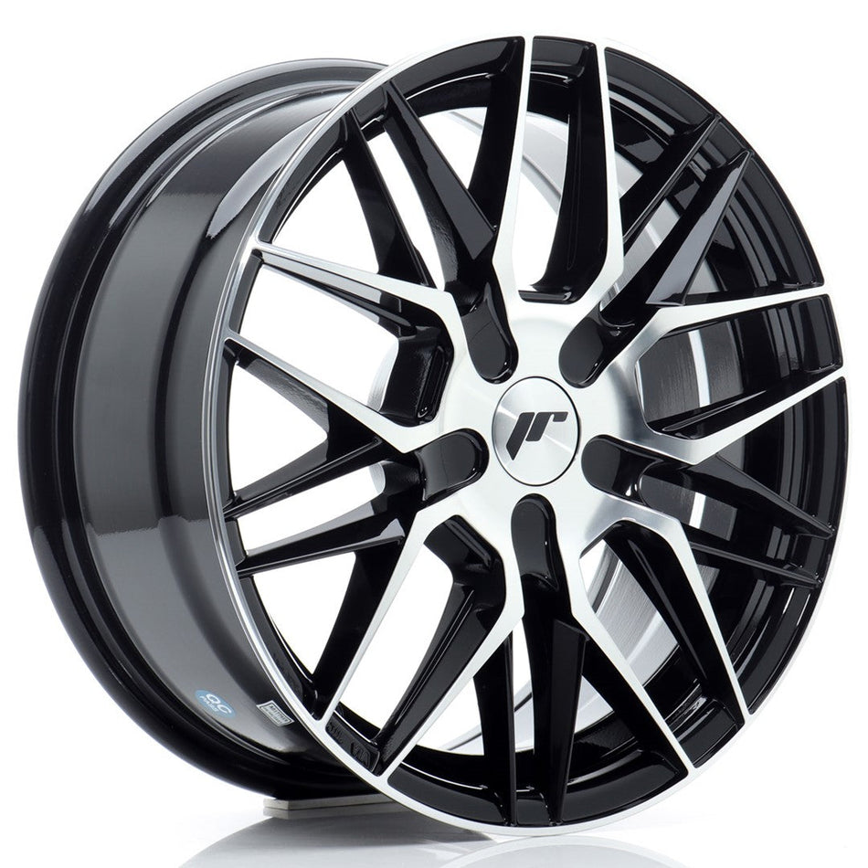 JR Wheels JR28 18x7.5 ET40 4x100 Gloss Black Machined Face