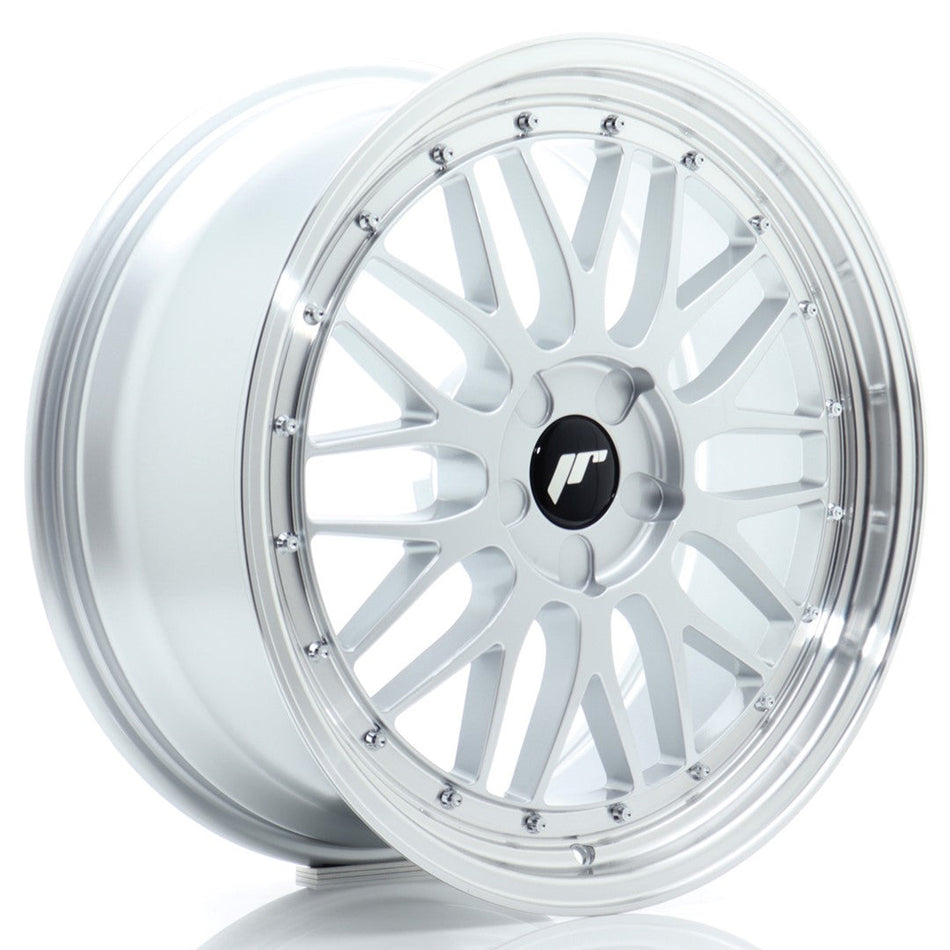 JR Wheels JR23 18x8 ET20-42 5H BLANK Hyper Silver w/Machined Lip