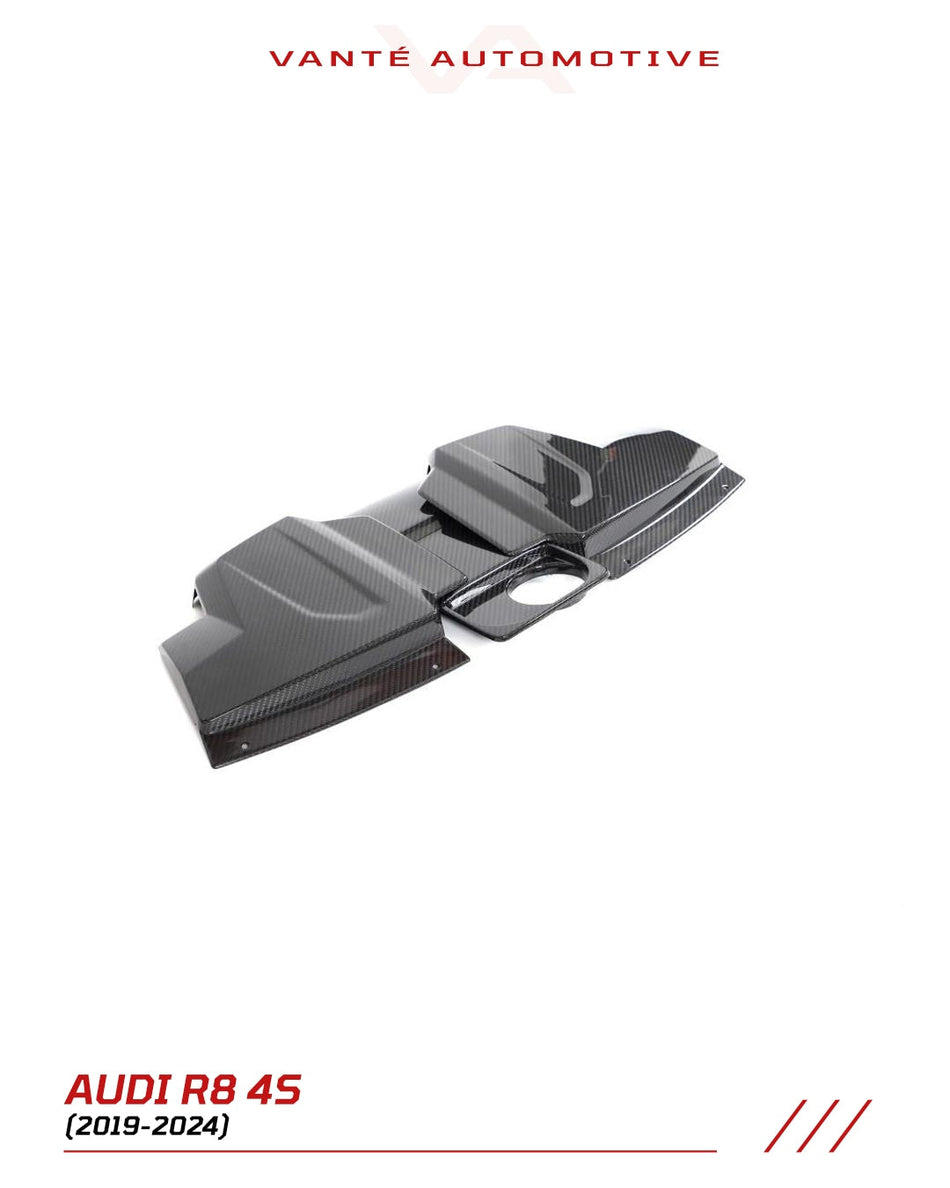 Audi R8 4S FL Carbon Fiber Engine Bay Cover Panel Trims