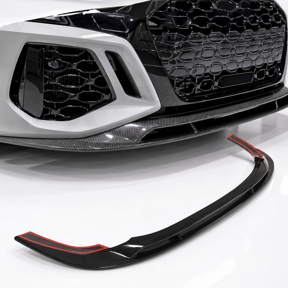 Audi RS3 8Y Carbon Fiber Front Splitter V1