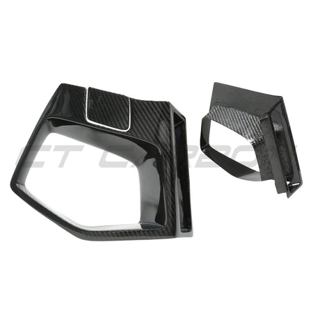 BMW X3M/X4M F97/F98 LCI 2022+ CARBON FIBRE FRONT BUMPER MIDDLE TRIM-Accessories-CT CARBON-CT Carbon - High-quality carbon fiber and gloss black aerodynamic parts for premium sports and luxury vehicles.