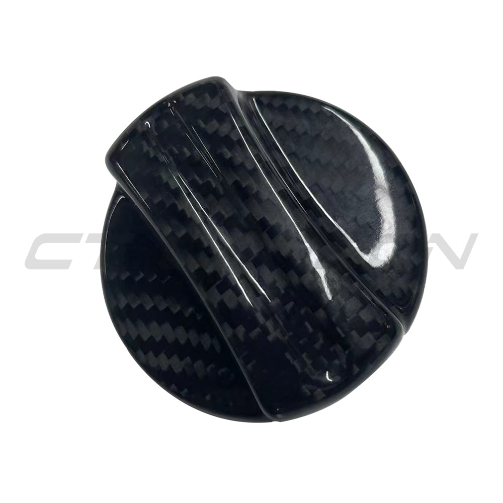 BMW 2010+ CARBON FIBRE FUEL CAP COVER-Accessories-CT CARBON-CT Carbon - High-quality carbon fiber and gloss black aerodynamic parts for premium sports and luxury vehicles.