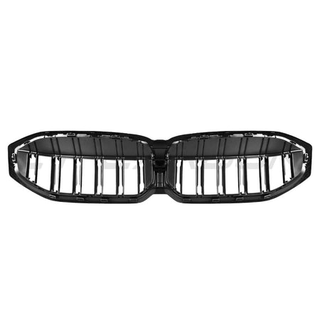 BMW 3 SERIES G20/G21 LCI 2022+ CARBON FIBRE DOUBLE SLAT GRILLE-Accessories-CT CARBON-CT Carbon - High-quality carbon fiber and gloss black aerodynamic parts for premium sports and luxury vehicles.