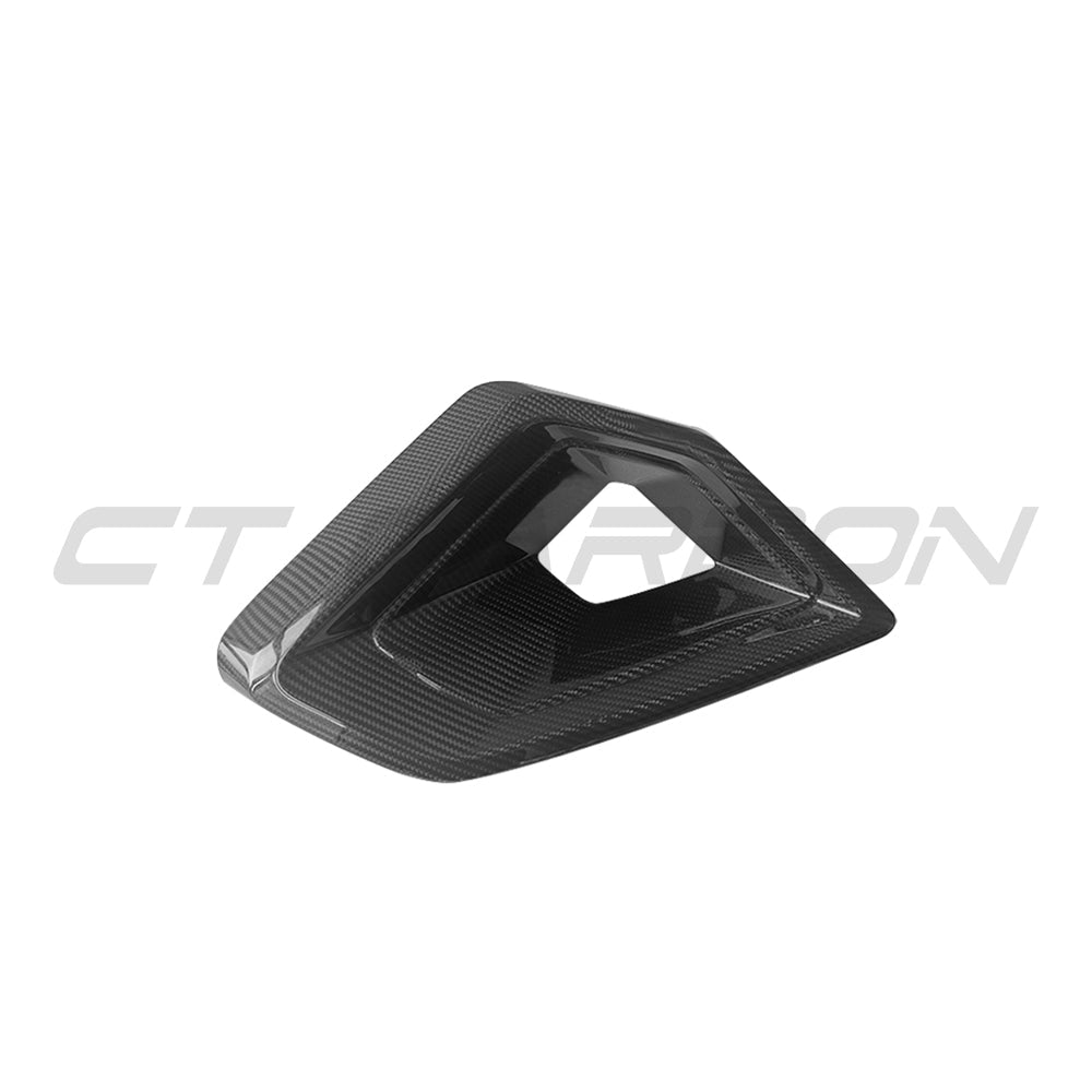 BMW G05 X5 LCI 2024+ LCI CARBON FIBRE FRONT DUCT ADD ON-Accessories-CT CARBON-CT Carbon - High-quality carbon fiber and gloss black aerodynamic parts for premium sports and luxury vehicles.