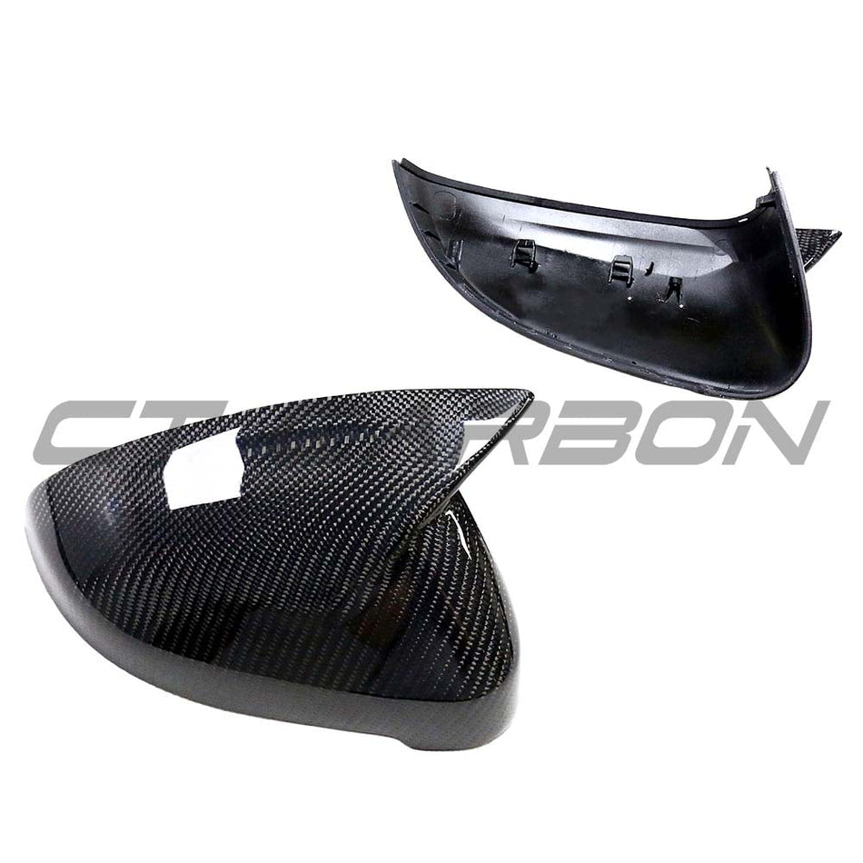 AUDI A4 B9 2015-2023 CARBON FIBRE MIRROR COVERS WITH BLINDSPOT ASSIST