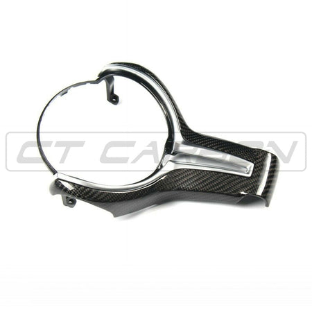 BMW Fxx M CAR CARBON FIBRE STEERING WHEEL TRIM-Accessories-CT CARBON-CT Carbon - High-quality carbon fiber and gloss black aerodynamic parts for premium sports and luxury vehicles.