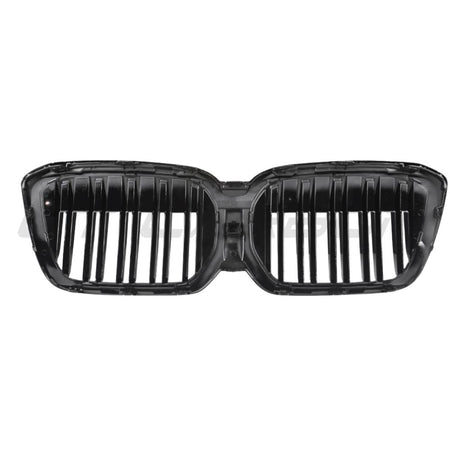 BMW IX3 G08 BEV DOUBLE SLAT CARBON FIBRE FRONT GRILLE-Grille-CT CARBON-CT Carbon - High-quality carbon fiber and gloss black aerodynamic parts for premium sports and luxury vehicles.