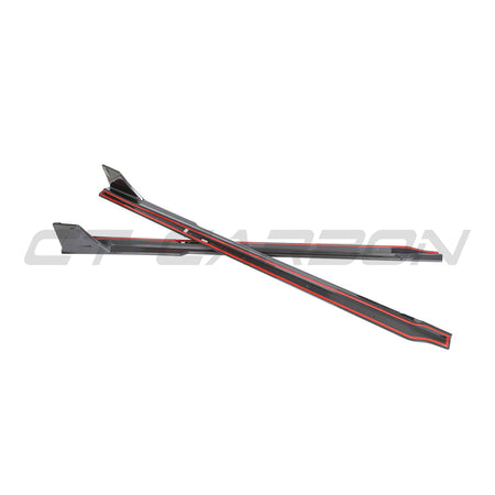 BMW G87 M2 2023+ CARBON FIBRE SIDE SKIRTS-Side Skirts-CT CARBON-CT Carbon - High-quality carbon fiber and gloss black aerodynamic parts for premium sports and luxury vehicles.