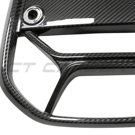 BMW 4 SERIES 2020+ G22/G23 CARBON FIBRE CSL GRILLE - WITH ACC-Grille-CT CARBON-CT Carbon - High-quality carbon fiber and gloss black aerodynamic parts for premium sports and luxury vehicles.