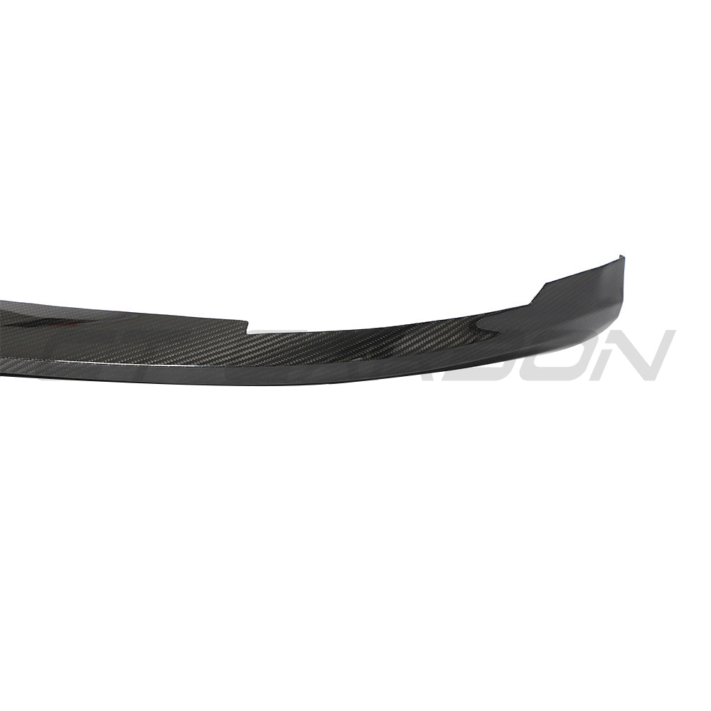 PORSCHE TAYCAN / TAYCAN 4 / TAYCAN 4S / TAYCAN GTS 2019+ CARBON FIBRE SPLITTER-Splitter-CT CARBON-CT Carbon - High-quality carbon fiber and gloss black aerodynamic parts for premium sports and luxury vehicles.