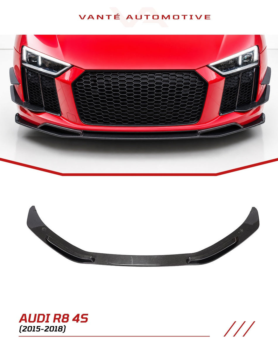 Audi R8 4S Carbon Fiber Front Splitter Lip V2