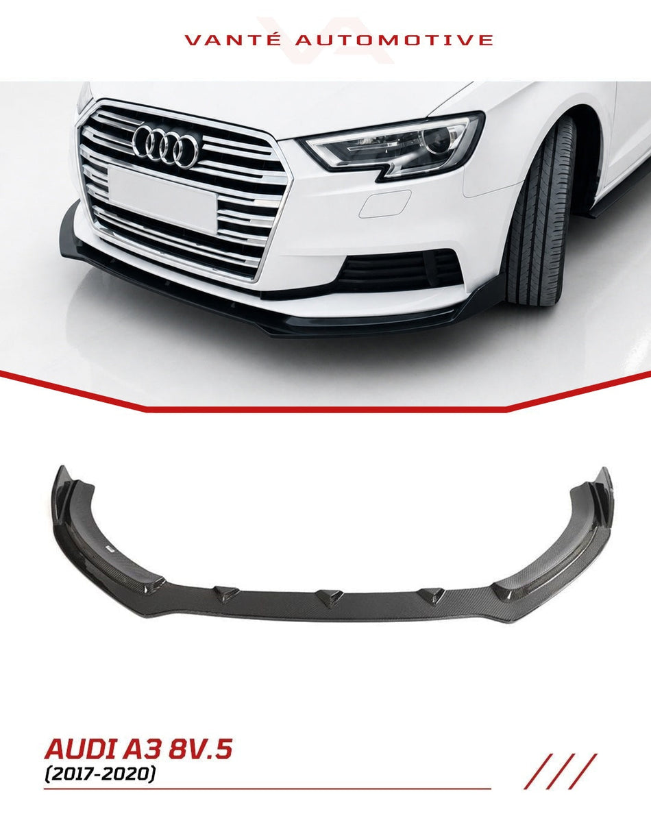 Audi A3 Hatchback 8V.5 Carbon Fiber Front Splitter Lip