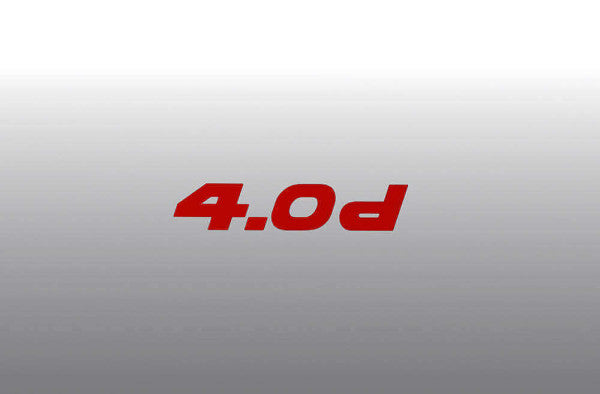 AC Schnitzer type designation emblem film 4.0d red (511420420)