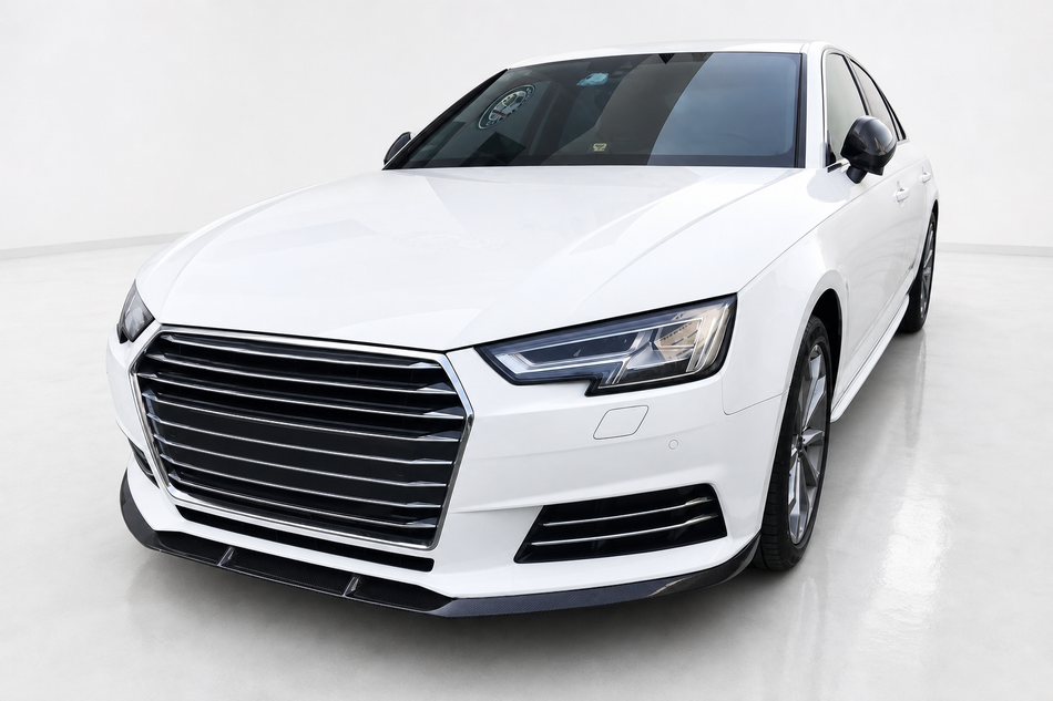 Audi A4 B9 Carbon Fibre Front Bumper Lip Splitter
