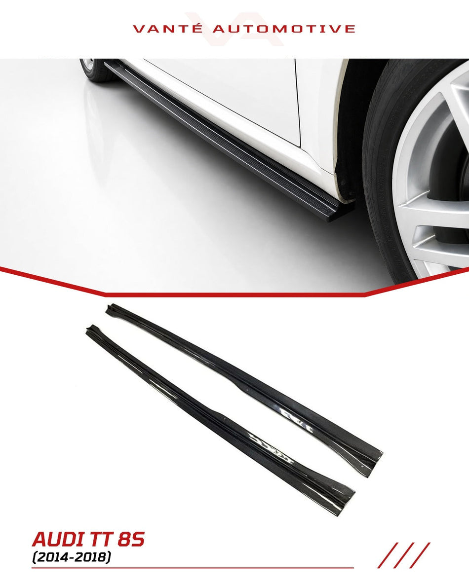 Audi TT 8S Carbon Fiber Side Skirts Lip