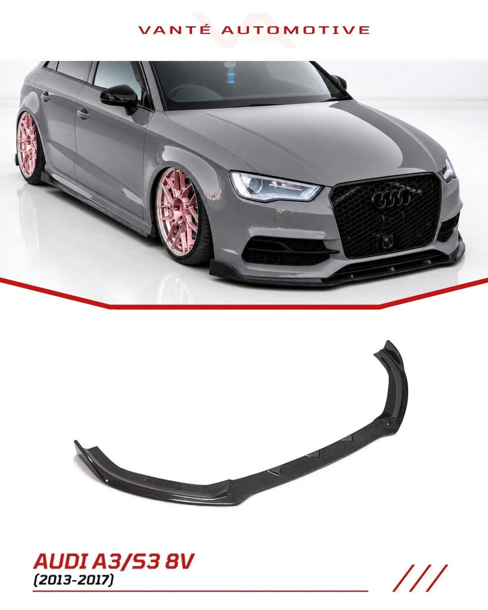 Audi A3 S-Line & S3 8V.5 Carbon Fiber Front Splitter Lip