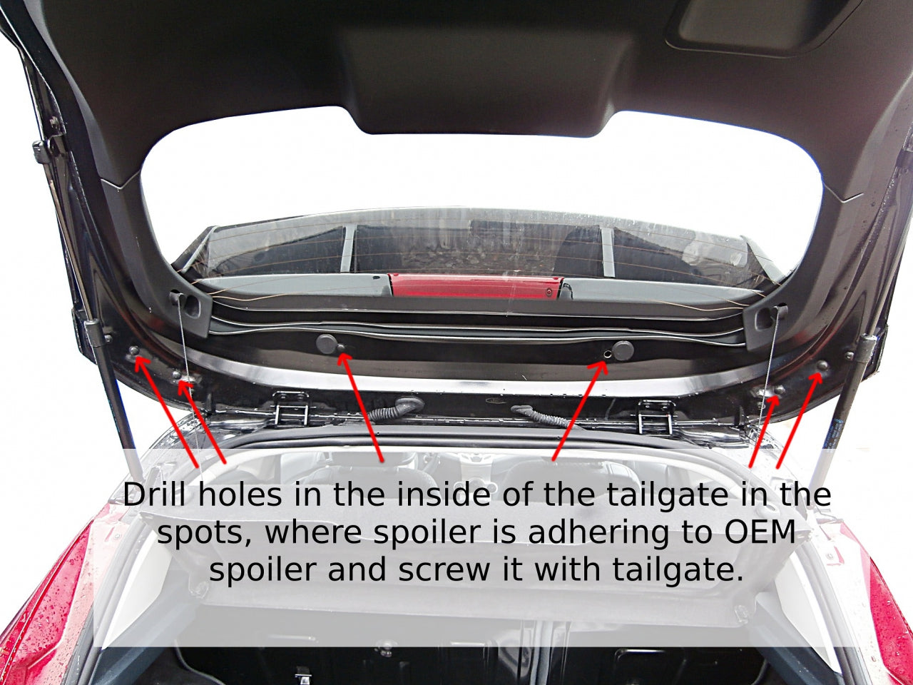 Roof Spoiler (Focus RS Look) Ford Fiesta Mk7