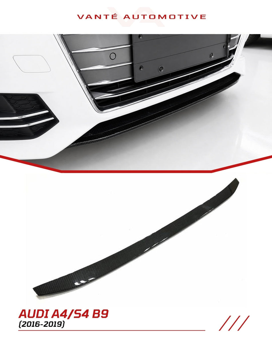 Audi A4 S4 B9 Carbon Fibre Front Bumper Trims