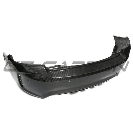 BMW F87 M2/M2C CARBON PRE-PREG FIBRE REAR BUMPER-Bumper-CT CARBON-CT Carbon - High-quality carbon fiber and gloss black aerodynamic parts for premium sports and luxury vehicles.