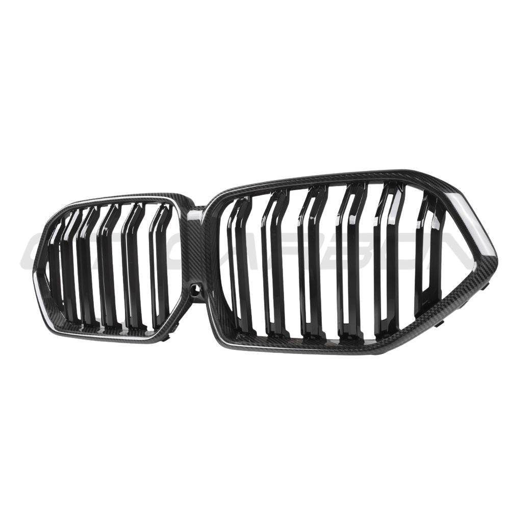 BMW X6 G06 DOUBLE SLAT CARBON FIBRE FRONT GRILLE-Grille-CT CARBON-CT Carbon - High-quality carbon fiber and gloss black aerodynamic parts for premium sports and luxury vehicles.