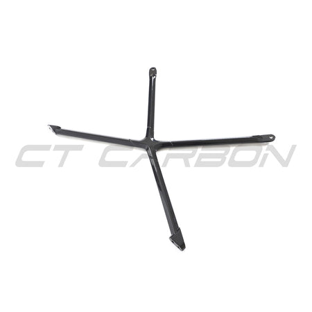 AUDI R8 COUPE 2015-2024 CARBON FIBRE STRUT BRACE-Accessories-CT CARBON-CT Carbon - High-quality carbon fiber and gloss black aerodynamic parts for premium sports and luxury vehicles.