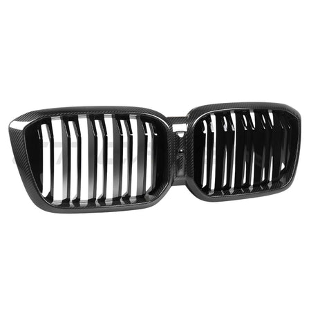 BMW X3 G01 LCI DOUBLE SLAT CARBON FIBRE FRONT GRILLE-Accessories-CT CARBON-CT Carbon - High-quality carbon fiber and gloss black aerodynamic parts for premium sports and luxury vehicles.