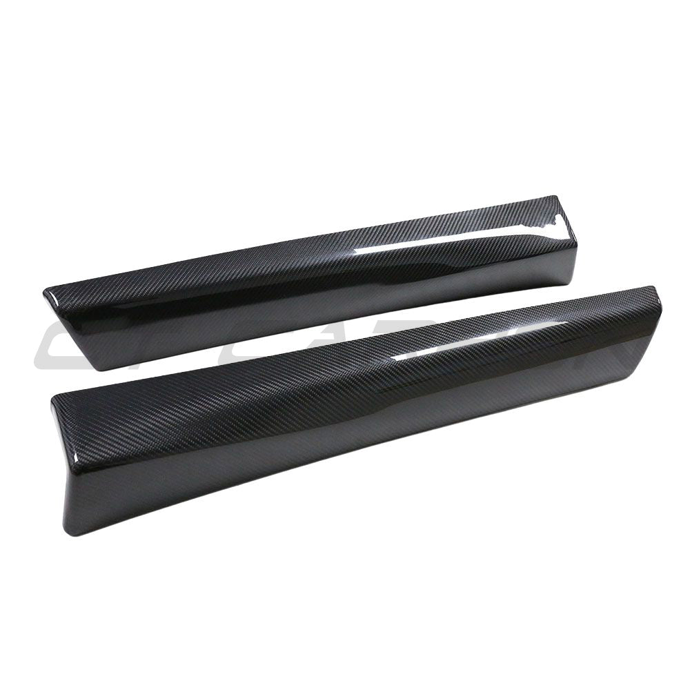 TESLA MODEL 3 2017-2023 CARBON FIBRE INTERIOR DOOR PANEL TRIM ADD ON-Accessories-CT CARBON-CT Carbon - High-quality carbon fiber and gloss black aerodynamic parts for premium sports and luxury vehicles.