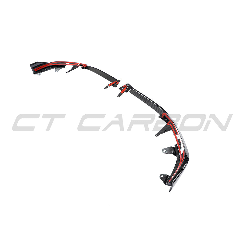 BMW 5 SERIES & i5 G60/G61 2024+ CARBON FIBRE SPLITTER-Splitter-CT CARBON-CT Carbon - High-quality carbon fiber and gloss black aerodynamic parts for premium sports and luxury vehicles.