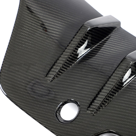 TOYOTA SUPRA 2019+ A90 CARBON FIBRE DIFFUSER ADD ON-Diffuser-CT CARBON-CT Carbon - High-quality carbon fiber and gloss black aerodynamic parts for premium sports and luxury vehicles.