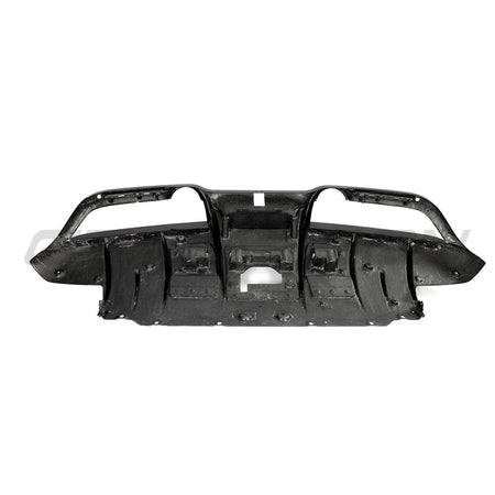 FERRARI F8 2019-2023 CARBON FIBRE DIFFUSER-Diffuser-CT CARBON-CT Carbon - High-quality carbon fiber and gloss black aerodynamic parts for premium sports and luxury vehicles.