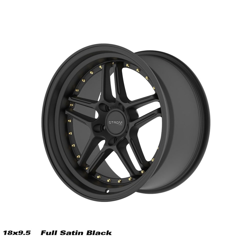 STROM DS-05 18x9.5 ET15 5x114.3 Full Satin Black