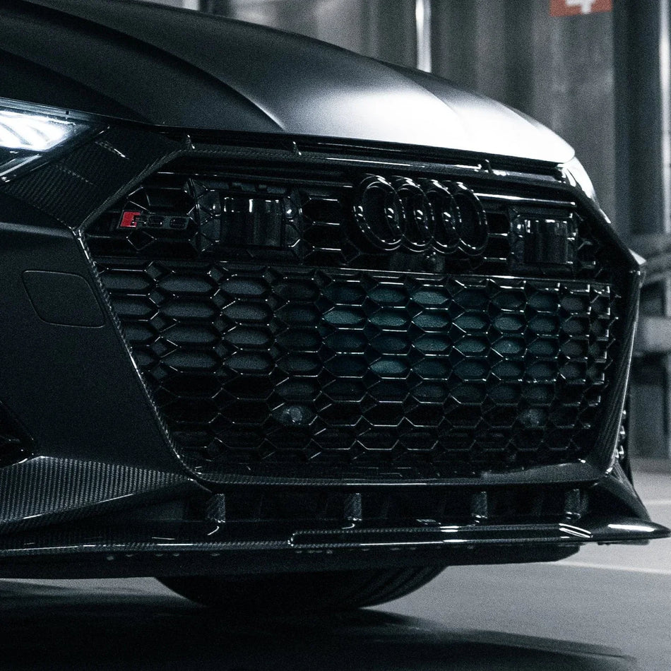 Audi RS6/RS7 C8 Carbon Fiber Front Grill Overlay Trim Cover