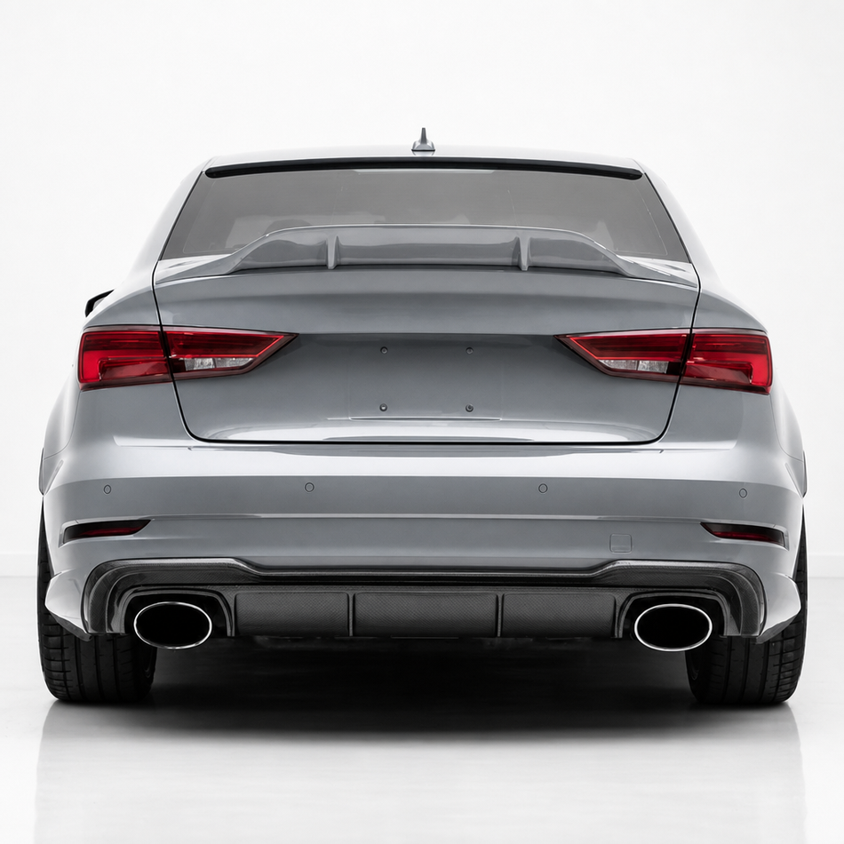 Audi A3 S-Line & S3 8V.5 Sedan Carbon Fiber Rear Diffuser V1
