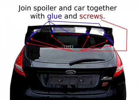Roof Spoiler (Focus RS Look) Ford Fiesta Mk7