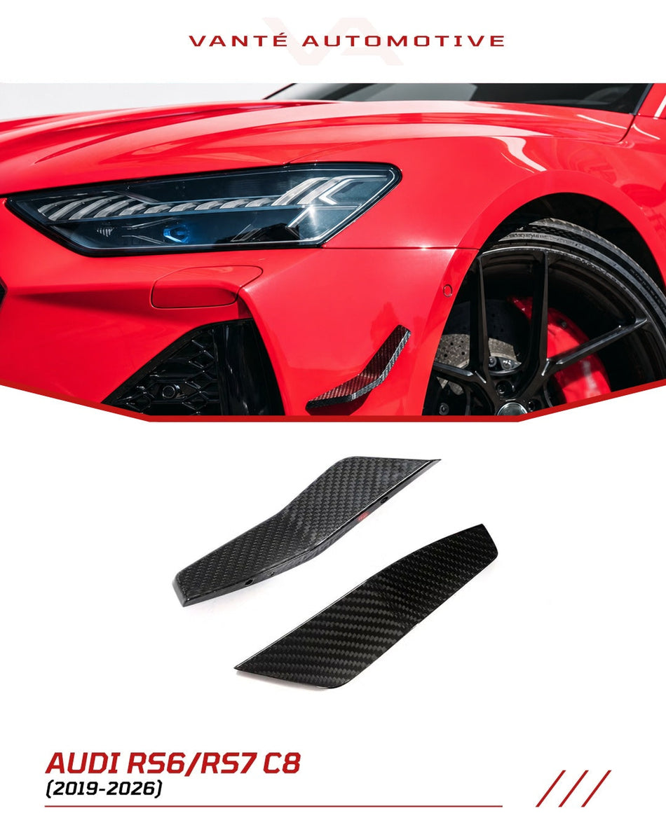 Audi RS6/RS7 C8 Carbon Fiber Front Canards